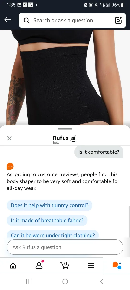 Body  Shaper - Black, Size S/M/L image indicator(3)