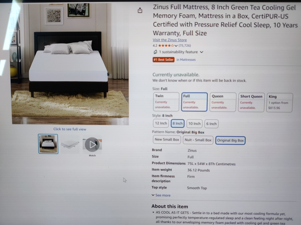Full Size Mattress Frame
