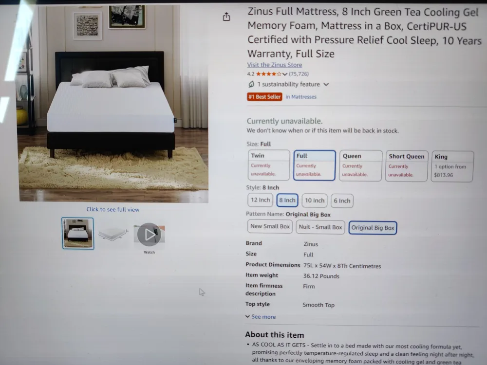 Full Size Mattress Frame