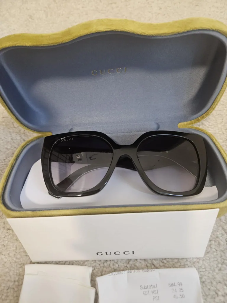 Authentic Gucci Black Sunglasses with Case thumbnail