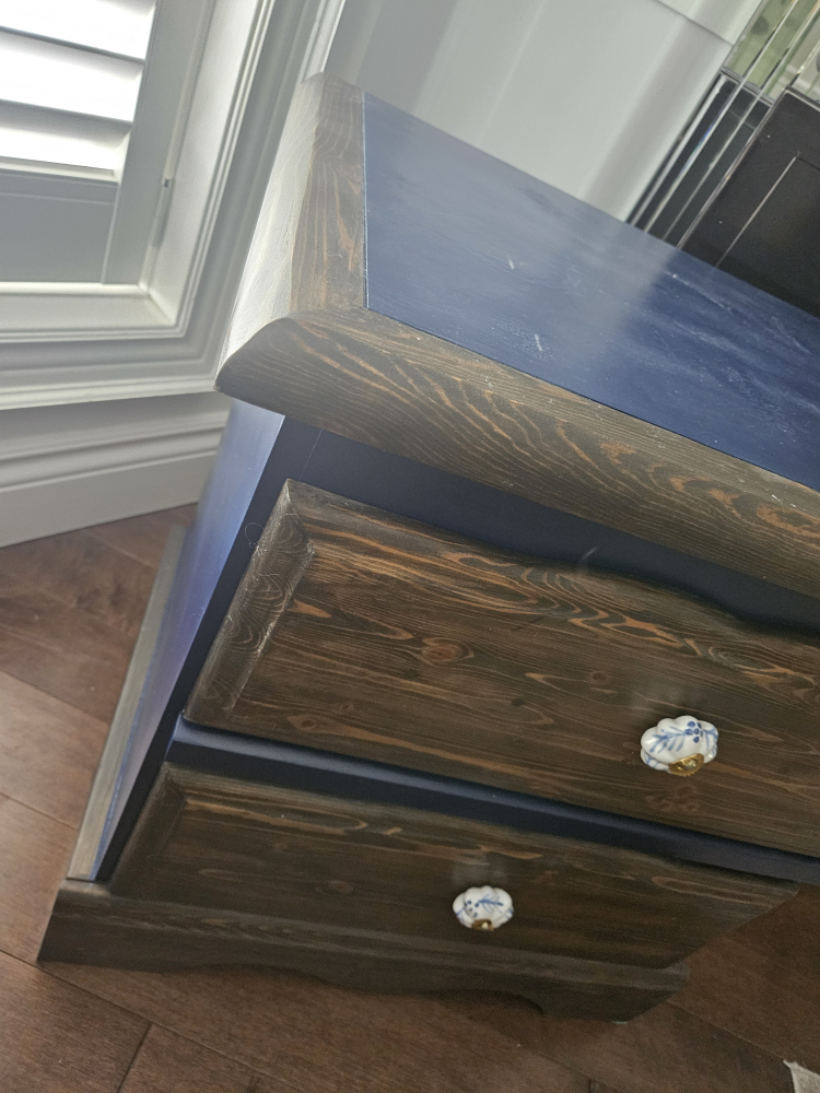 Wooden Nightstand With Drawers - photo 3