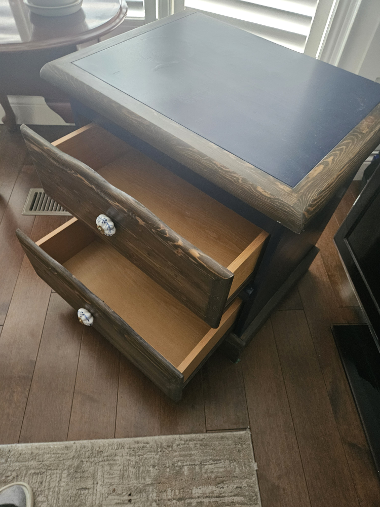 Wooden Nightstand With Drawers - photo 4