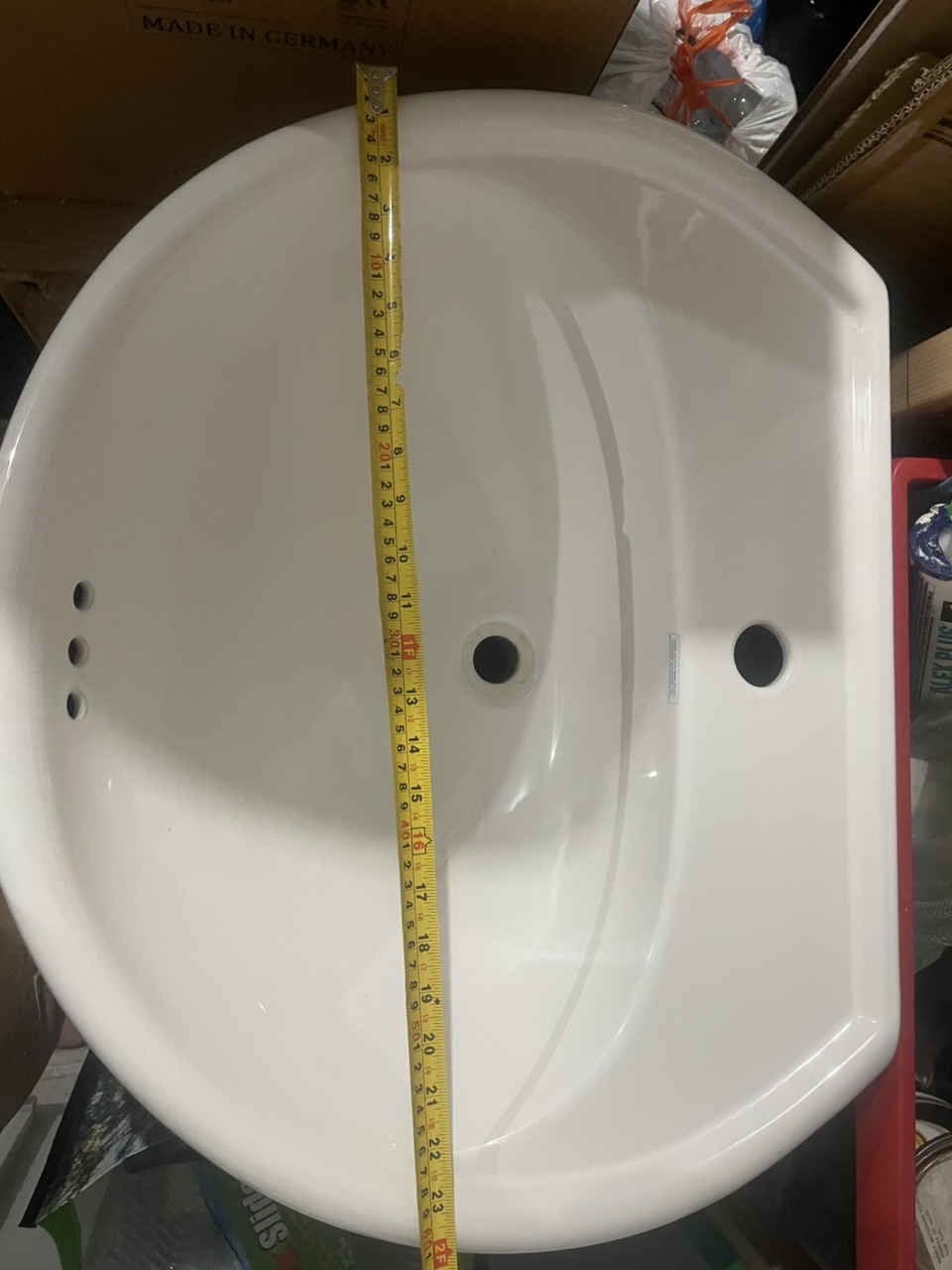 White Pedestal Sink - photo 2