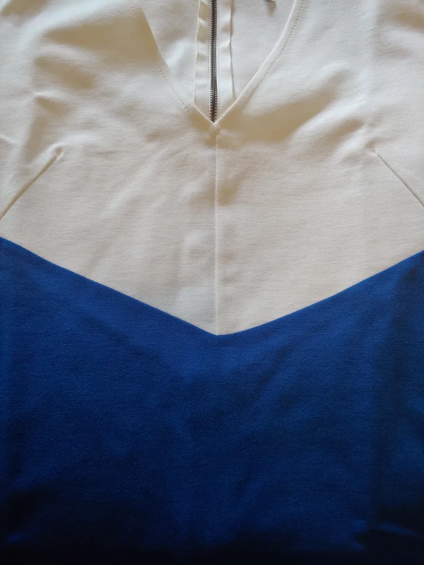 New Vijo Couture Blue & White Dress image indicator(5)