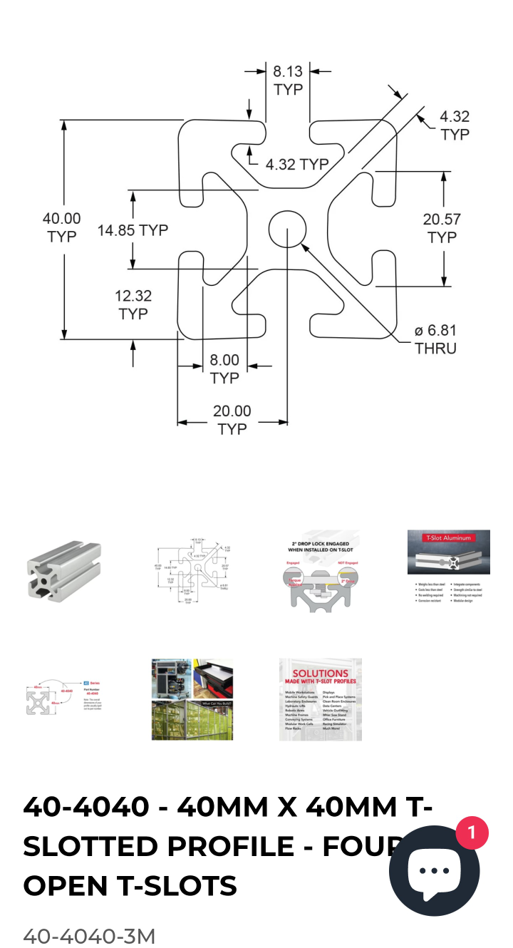 8 foot 440 Aluminum Extrusion - photo 4