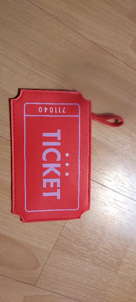 Red Ticket Style Makeup Bag thumbnail