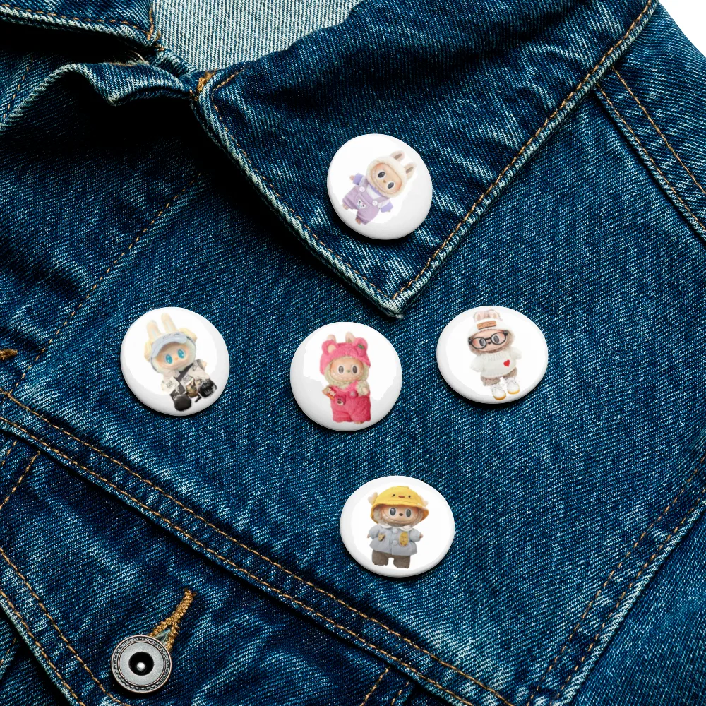 Limited Edition LABUBU Pin Buttons- Set of 5 image indicator(6)
