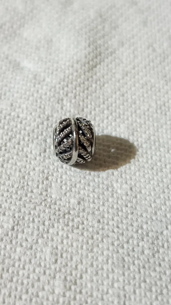 Pandora Silver Pave  Charm thumbnail
