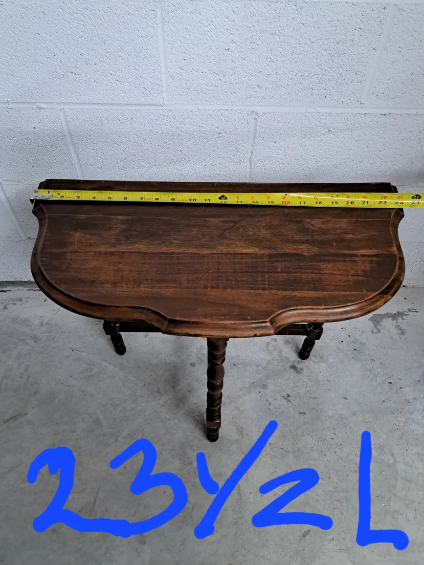 Last weekend!! Vintage Half-Moon Table image indicator(4)