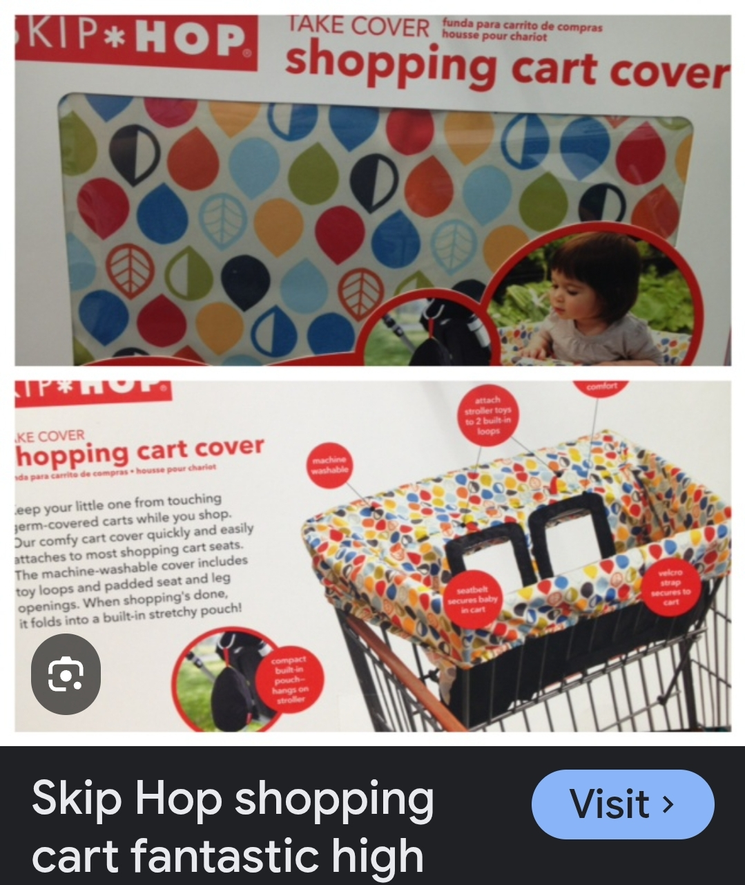 Skip Hop Shopping Cart Cover