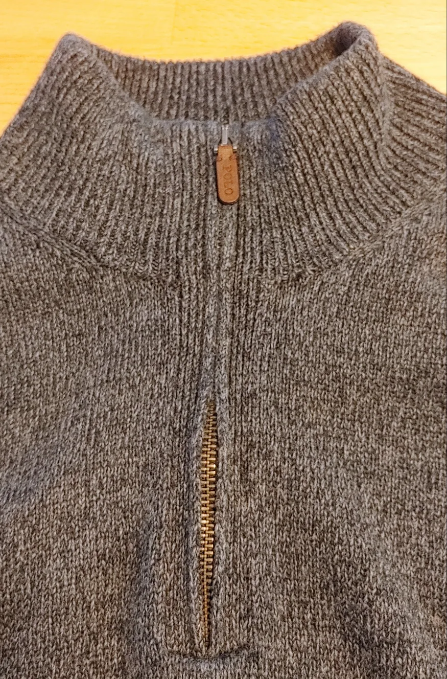 Polo Ralph Lauren Grey 1/4 Zip Sweater image indicator(9)