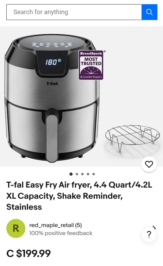 new T-fal Easy Fry Prestige XL Digital Air Fryer image indicator(5)