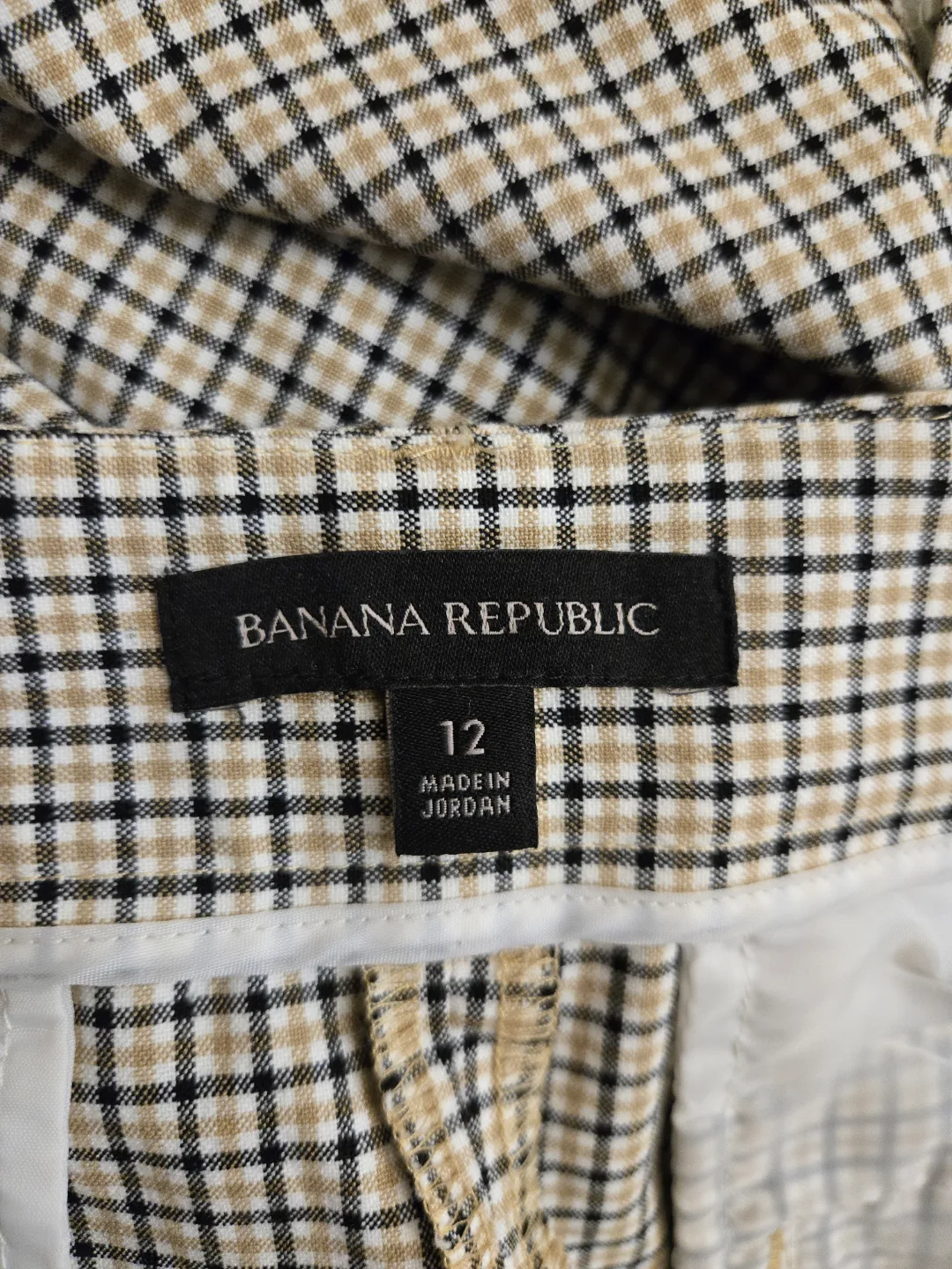 Banana Republic Plaid Trousers Size 12 thumbnail