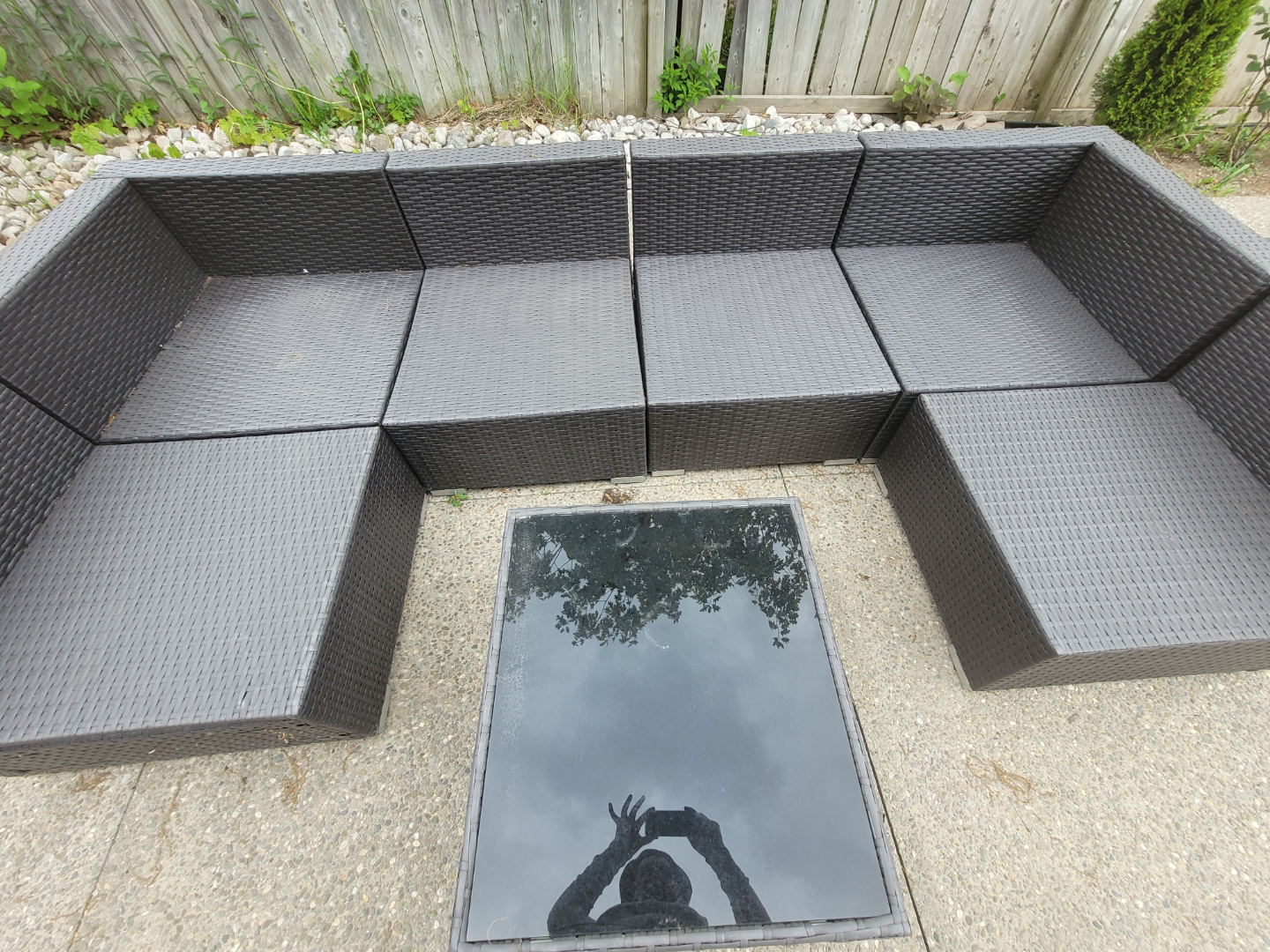 Outdoor Sectional Sofa Set with umbrella - photo 3
