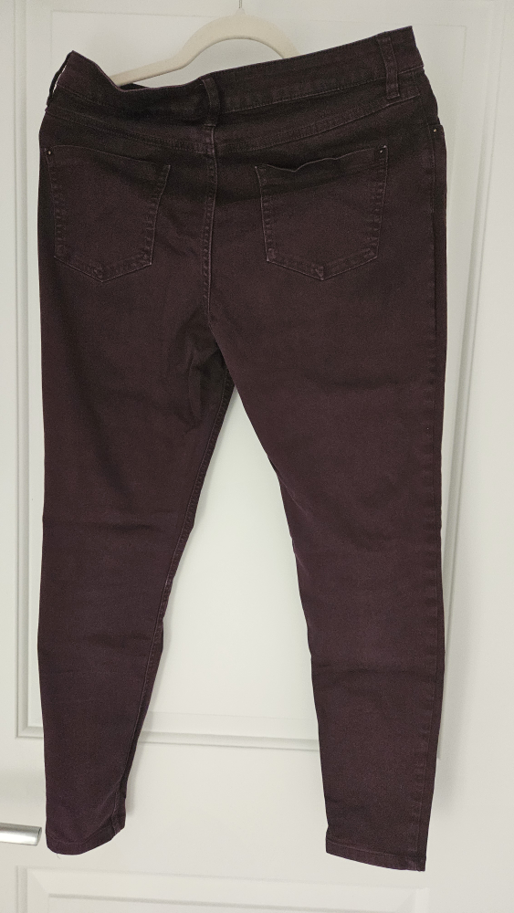 Marks and Spencer (M&S) Burgundy Jeggings - Small (2 - 4) - photo 2