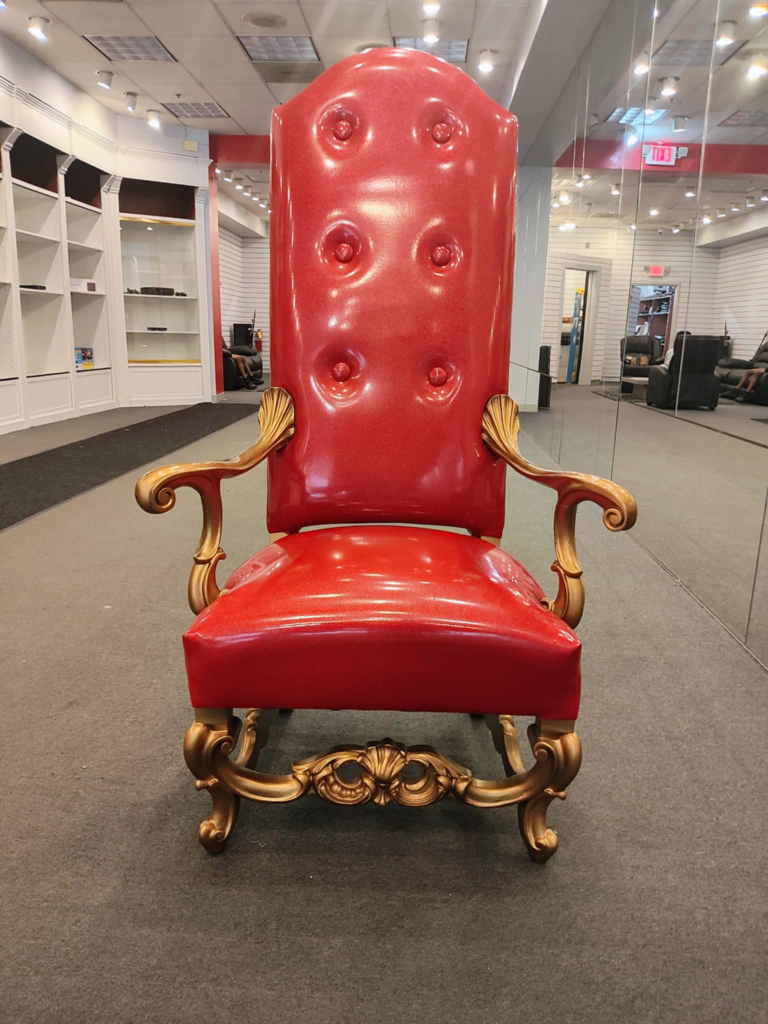 Red & Gold Accent Chair - photo 2