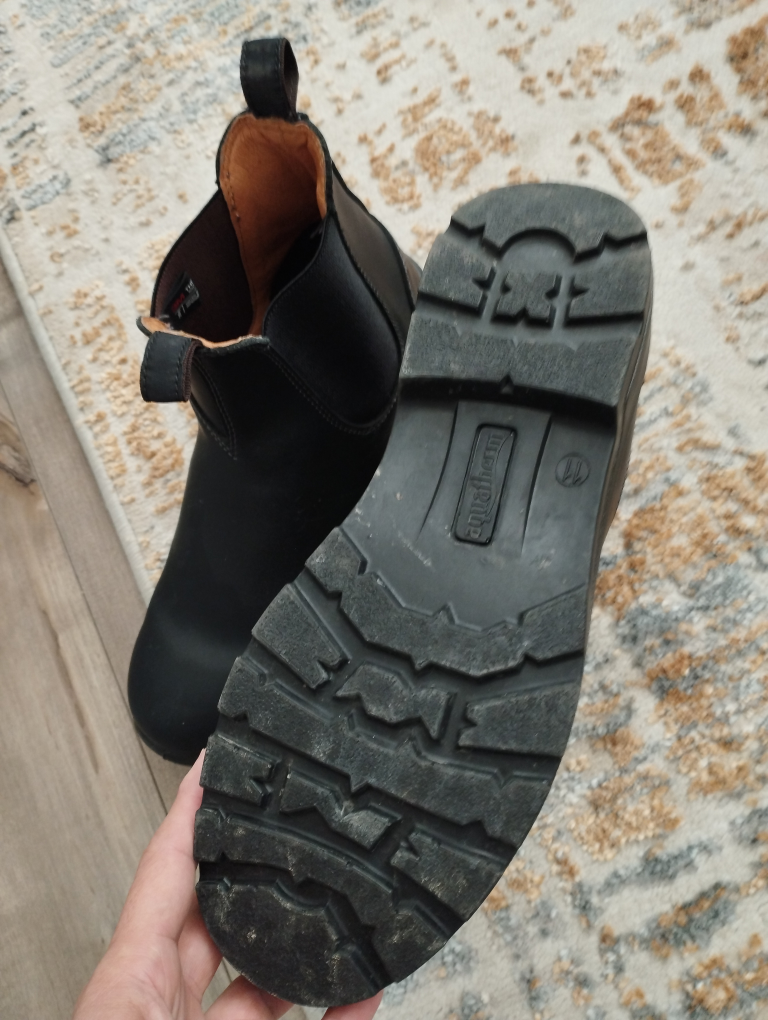 Aquatherm Black Leather Boots - Size 11 - photo 4