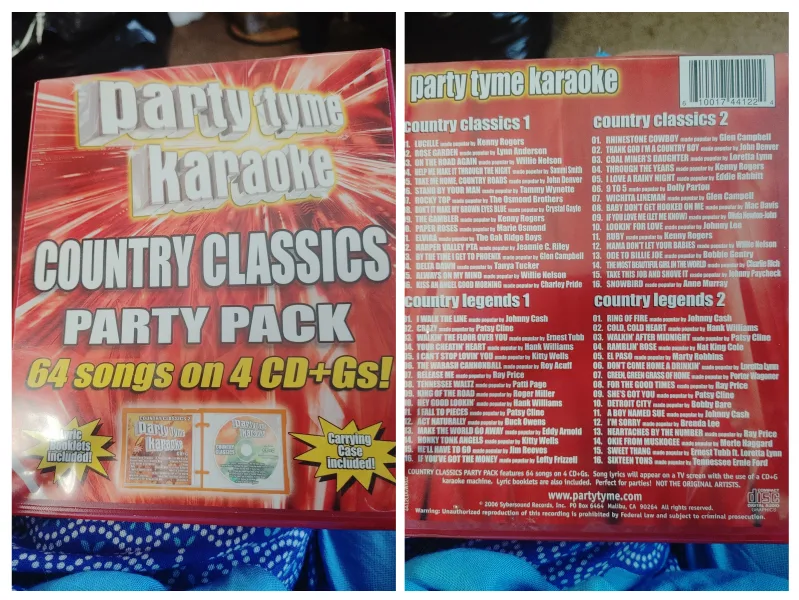 Party Tyme Karaoke Country Classics Party Pack thumbnail