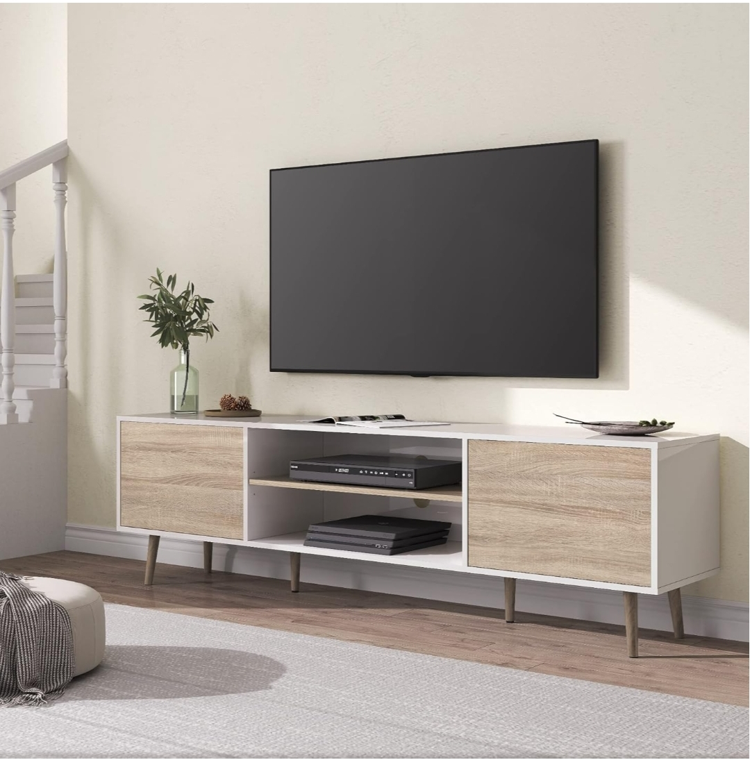TV Stand - Accommodates TVs up to 75"
