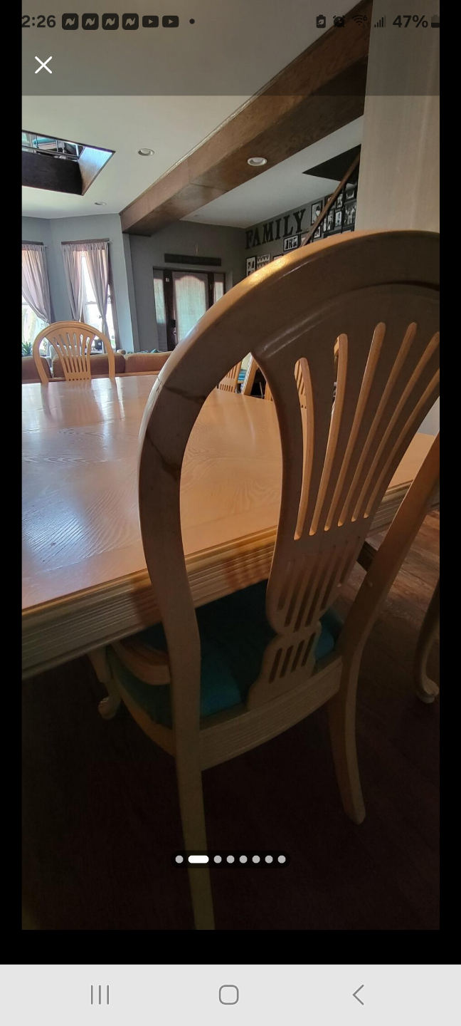 Wooden Dining Table and Chairs - photo 2