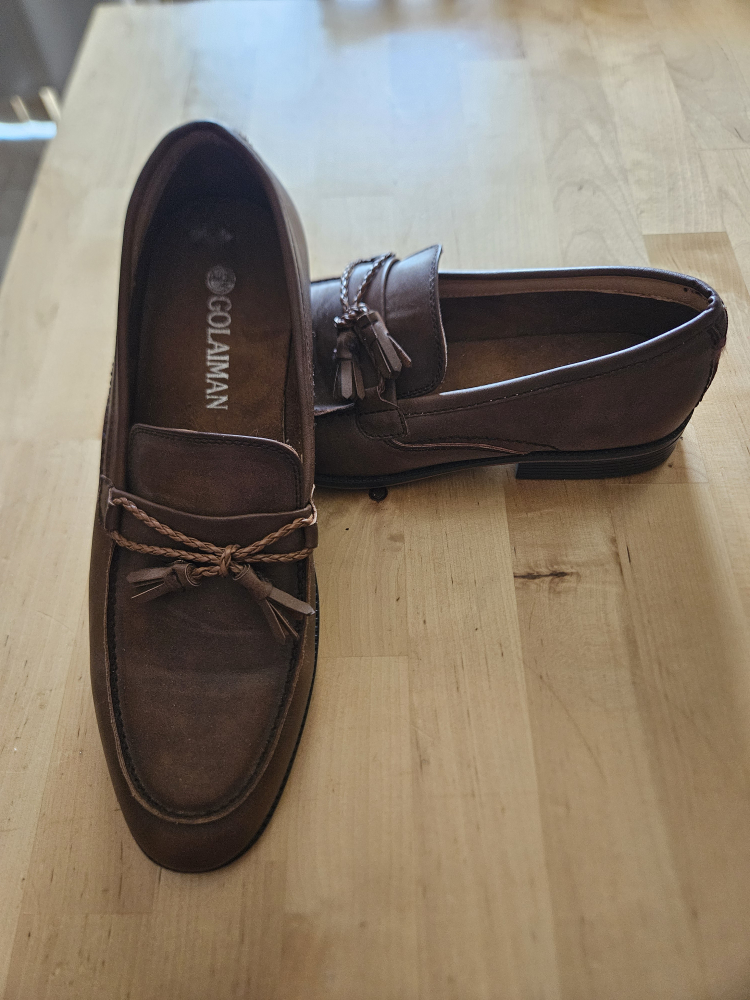 Golaiman Brown Leather Tassel Loafers - photo 3