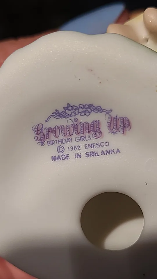 Enesco Growing Up Birthday Girl Porcelain Figurine - Age 3 image indicator(3)