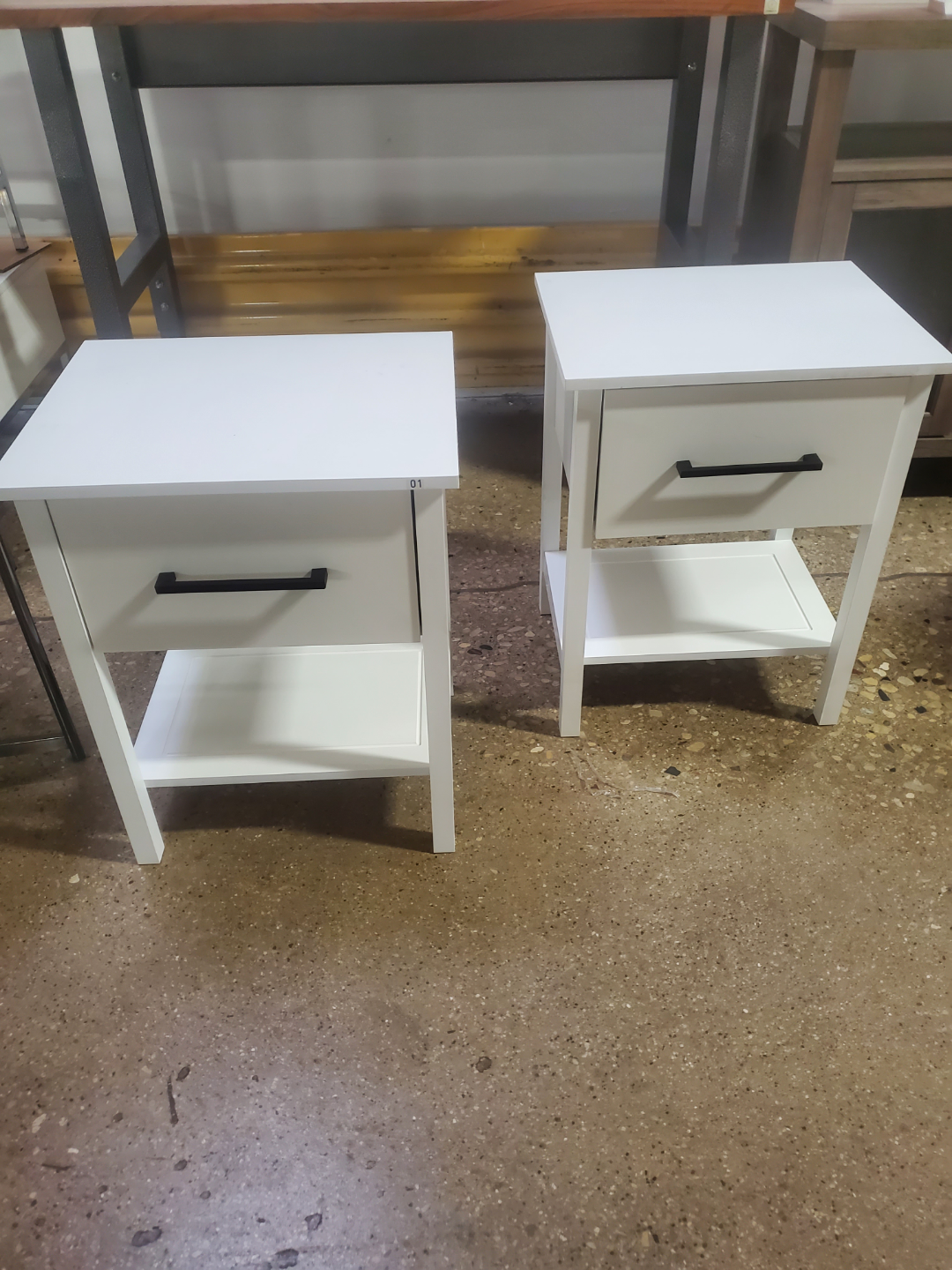 White Nightstands - Set of 2)New In A Box)