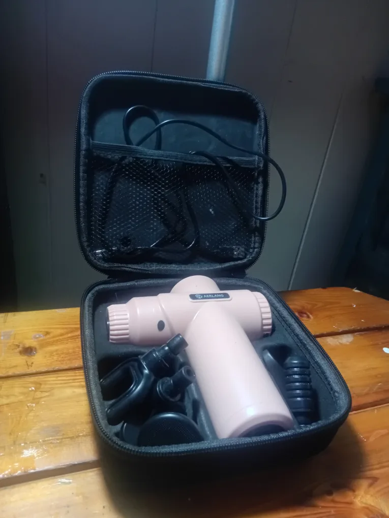 Pink Portable Massager with Case thumbnail