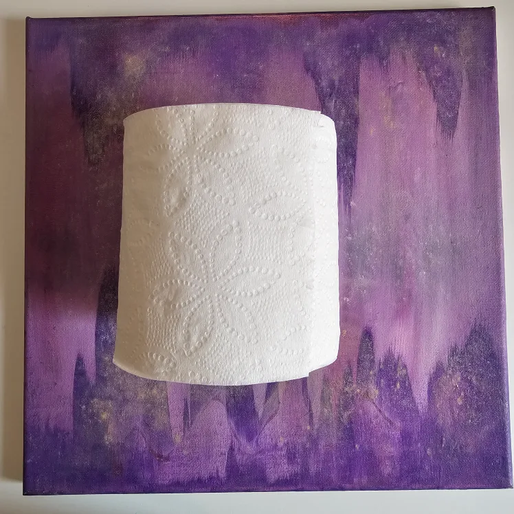 Abstract Purple Canvas Painting image indicator(2)