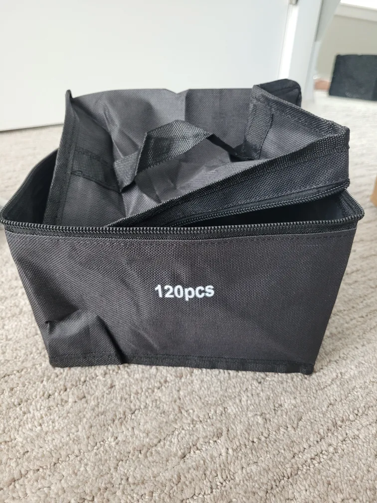 Black Storage Bin 120 pcs thumbnail