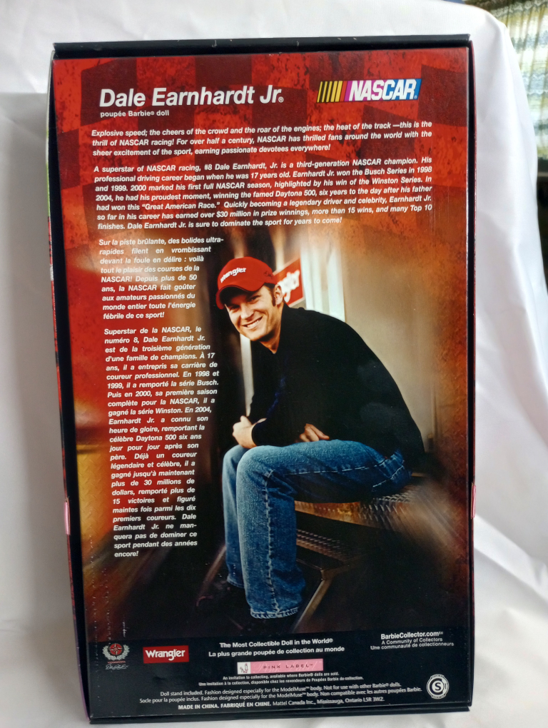 Dale Earnhardt Jr. NASCAR Barbie Doll (Pink Label) - photo 2