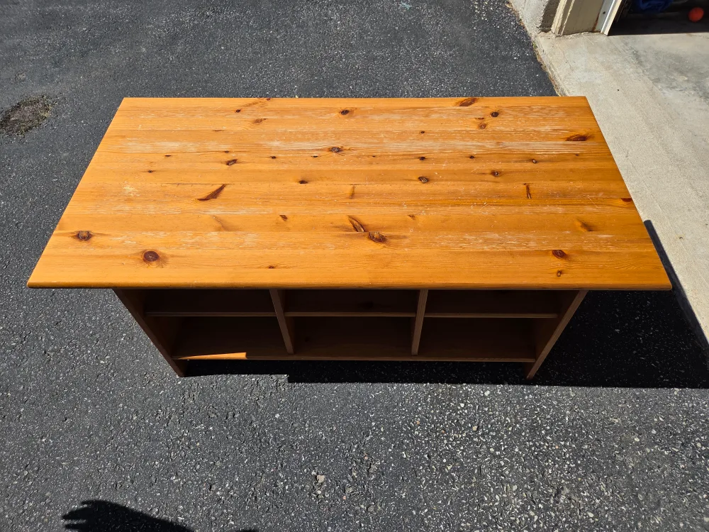 Wooden Storage Shelf/Table thumbnail