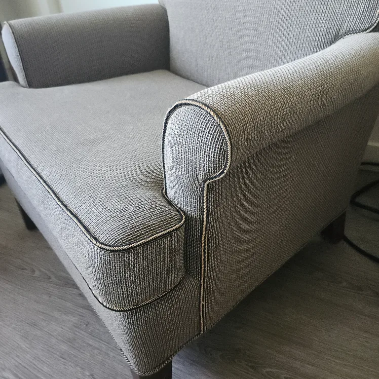 Grey Brown Accent Arm Chairs thumbnail