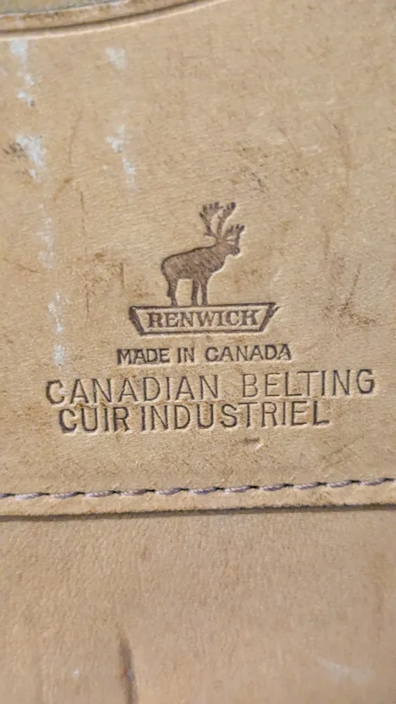 Vintage Renwick zippered Leather Binder thumbnail