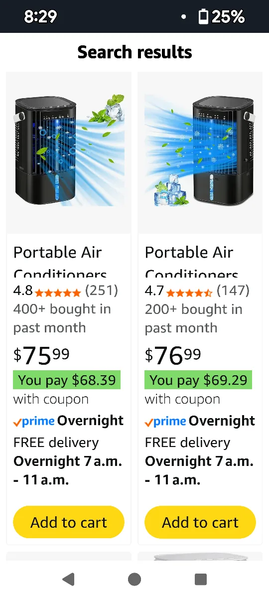 Portable Air Cooler conditioner - Black & White image indicator(3)