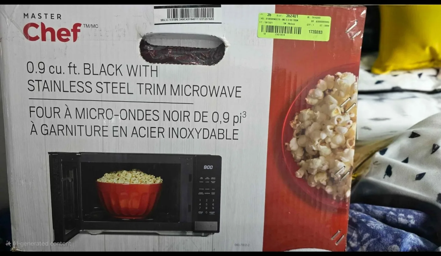 Master Chef 0.9 cu. ft. Microwave image indicator(2)