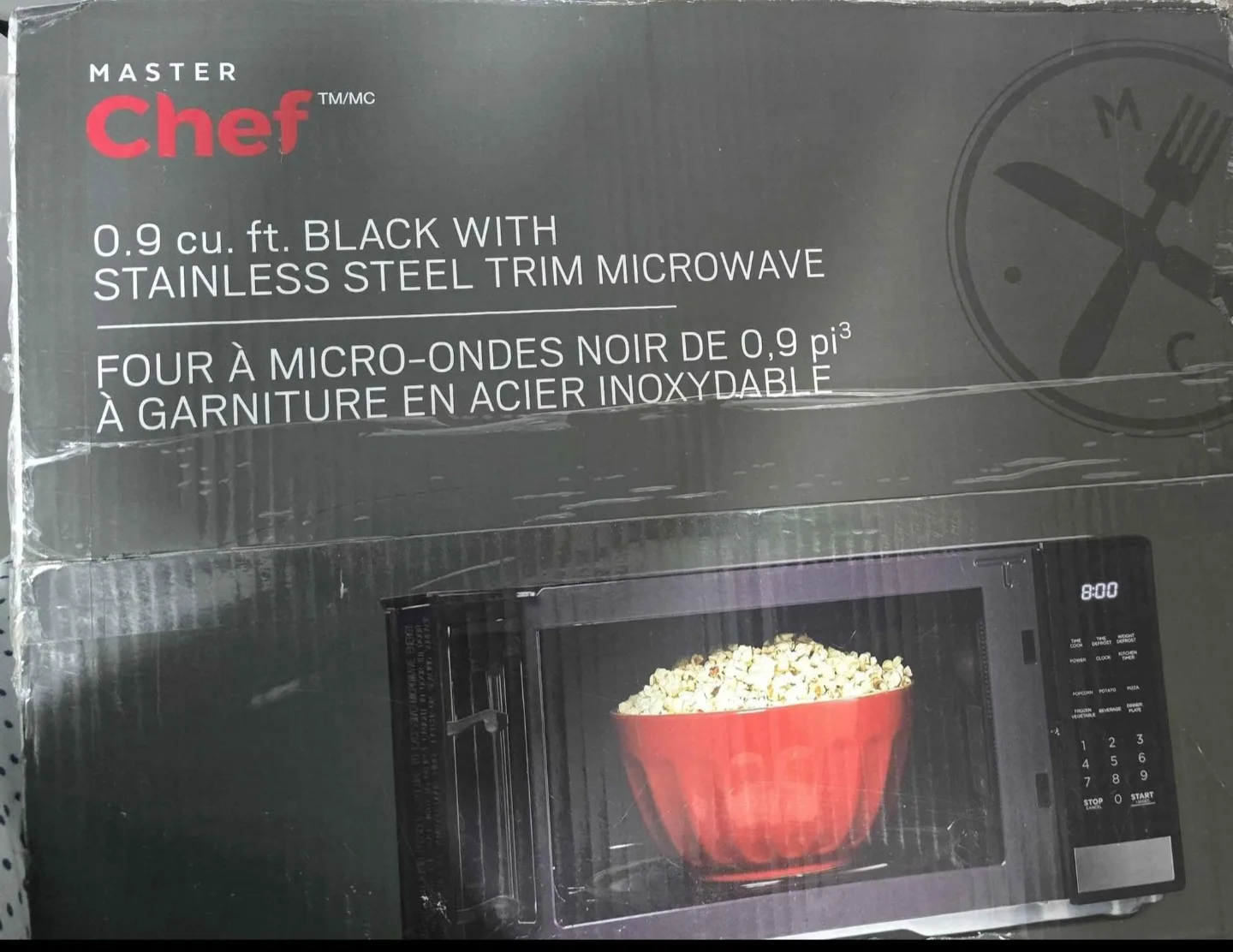 Master Chef 0.9 cu. ft. Microwave image indicator(3)