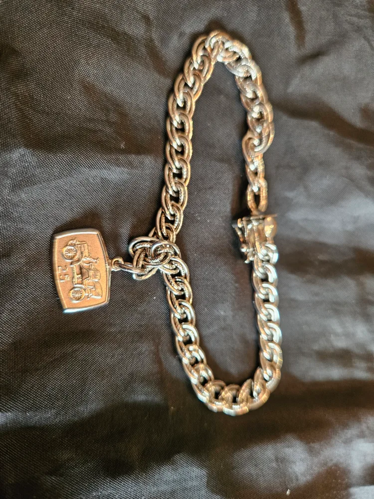Silver charm bracelet thumbnail