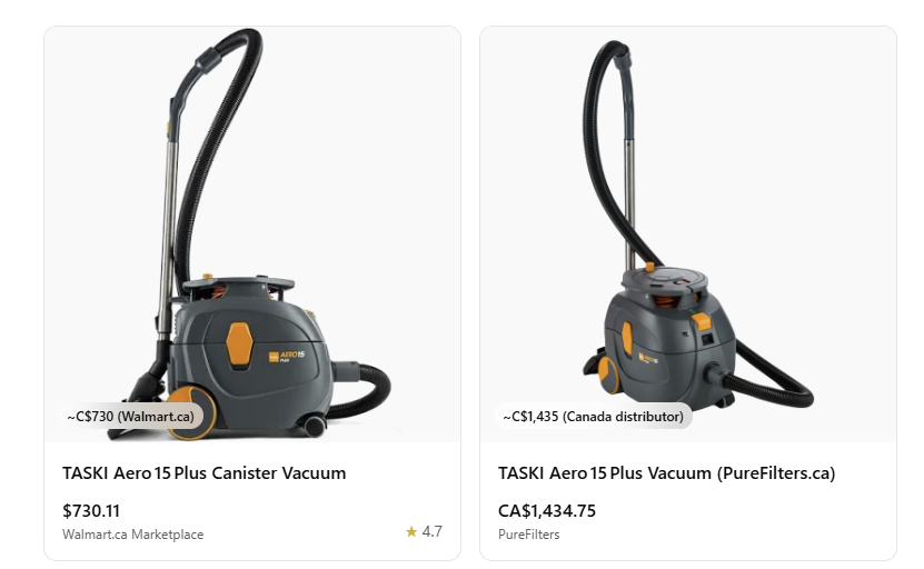 TASKI AERO 15 PLUS Canister Vacuum - New in Box - photo 5