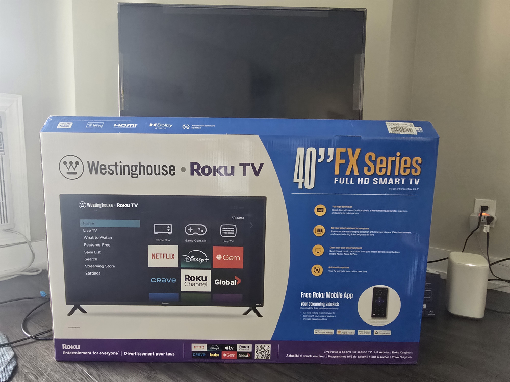 Westinghouse  1080p Full HD  Roku TV 40" Contact 437 838 3346