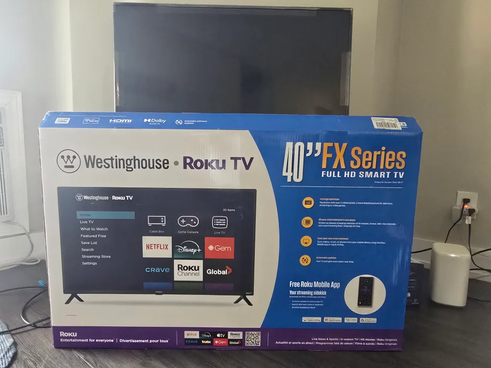 Westinghouse  1080p Full HD  Roku TV 40" Contact 437 838 3346 thumbnail