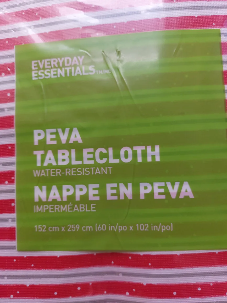 Brand New PEVA tablecloth $3 each image indicator(2)