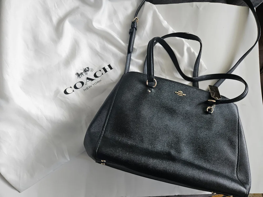 Coach Stanton Carry All In Crossgrain Leather Black 💚 thumbnail