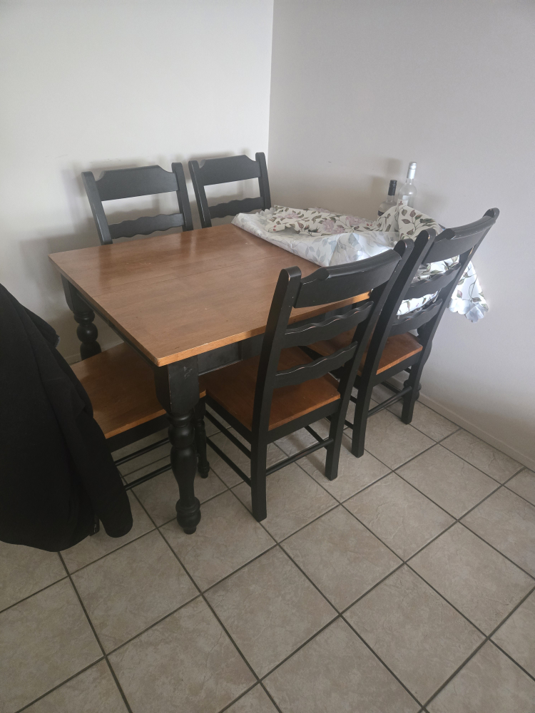 Wooden Dining Table and Chairs Set