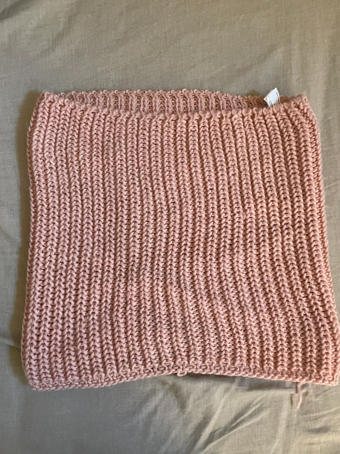 Pink Knit Infinity Scarf thumbnail
