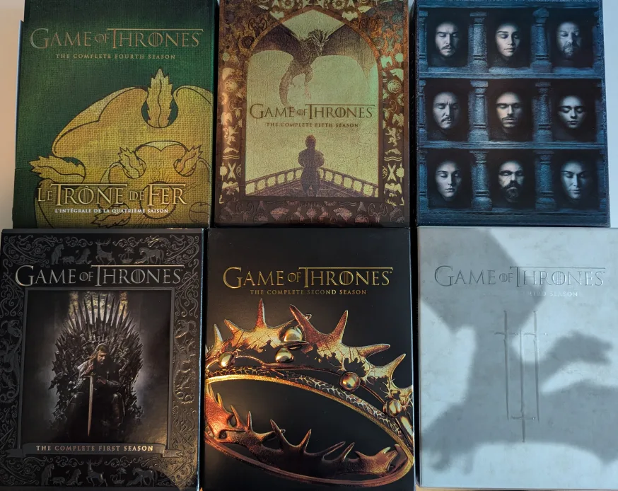 Game of Thrones Complete Seasons 1-6 Blu Ray Set thumbnail