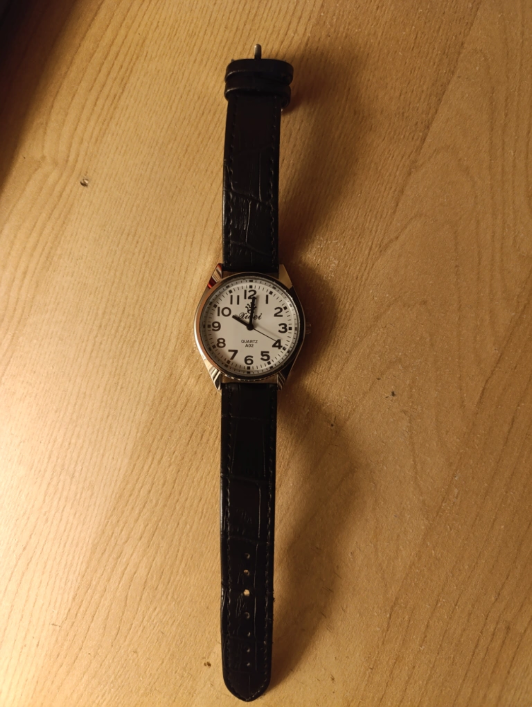 Quartz Watch with Black Band