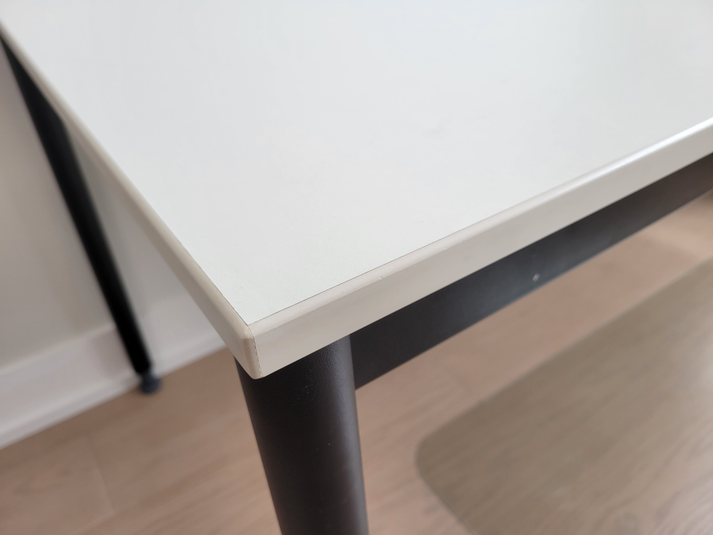 White desk with metal frame - photo 4