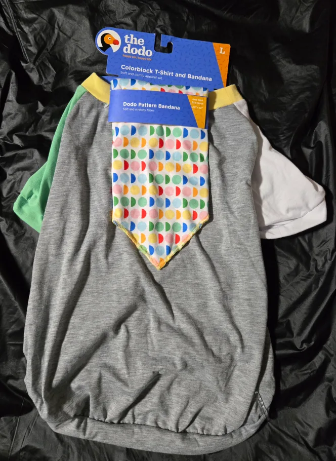 The Dodo Colorblock T-Shirt & Bandana Set - Size L image indicator(4)