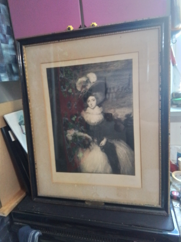 Antique Etching “Lady Camden” by C. Waltner
